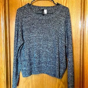 H&M Divided Crop Knit Sweater